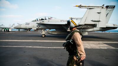 The White House ordered the US aircraft carrier to the Mideast over a perceived threat from Iran. AP