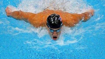 Michael Phelps won the 100m butterfly.