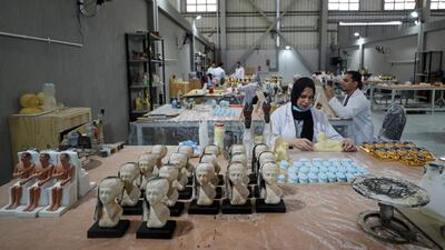 Managers at Konouz hope to produce between 500 and 800 replicas once tourism recovers from the pandemic. Reuters