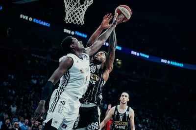 Dubai Basketball welcome Partizan to the Coca-Cola Arena in Dubai for Game 2 on Thursday. Photo: ABA League/Dubai Basketball