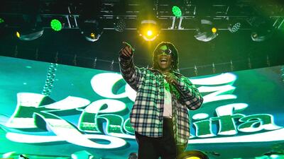 Rapper Wiz Khalifa. Rick Kern / WireImage / Getty Images