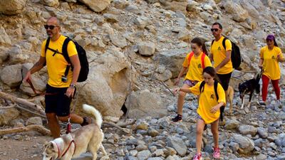 The seventh Human and K9 Ultimate Challenge is taking place on Friday, January 31 at Jebel Jais, Ras Al Khaimah. Courtesy HK9