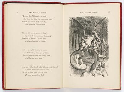 Lewis Carroll, 'Through the Looking-Glass' (1872).Courtesy Bodleian Libraries, University of Oxford