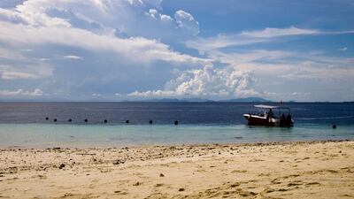 The view from Sipadan Island towards the coast of Borneo, Malaysia. Photo: Antonie Robertson/The National