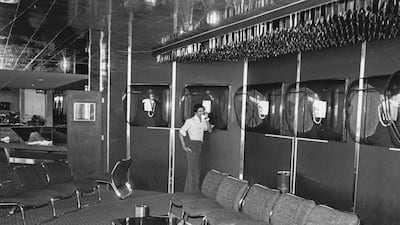 A DXB airport lounge in the 1970s. Photo: Dubai Airports