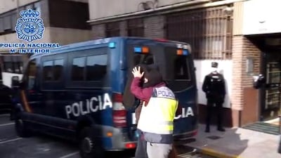 Spanish police arrest two men suspected of funding ISIS fighters.