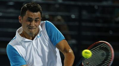 Bernard Tomic of Indian Aces was upset by Philipp Kohlschreiber of Japan Warriors. Karim Sahib / AFP