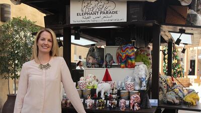 Sarah Parodi runs Hub Retail Gifts in Dubai with her husband. Jeffrey E Biteng / The National