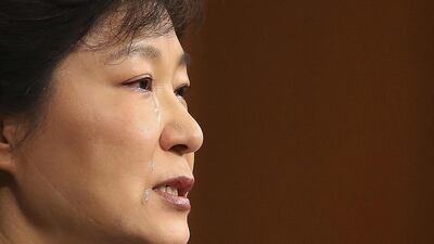 In a televised address to the nation on Monday, South Korean president Park Geun-hye wept openly, accepting responsibility for the disaster and twice bowed deeply in a display of contrition. Ahn Jeong-won / Reuters