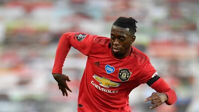 Manchester United's Aaron Wan-Bissaka, 23.36mph. EPA