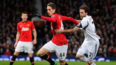 Adnan Januzaj and Manchester United have 37 points from 21 matches, four behind Everton for a Champions League place. Andrew Yates / AFP