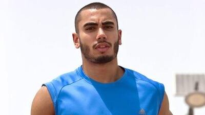 Mahmood Khalil Al Shalan trains at Jumeirah Open Beach. Antonie Robertson / The National