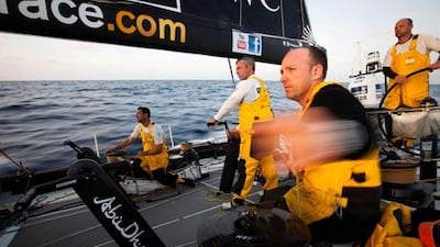 The Abu Dhabi Ocean Racing team are currently in fifth place on Leg 3.