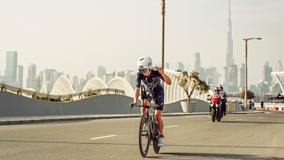 The T100 World Championship women's race in Dubai last month. Photo: T100 Triathlon