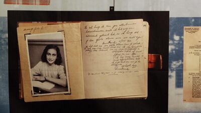A photograph of Anne Frank at the opening of the exhibition: "Anne Frank, a History for Today", at the Westerbork Remembrance Centre in Hooghalen, northeast Netherlands. A new study by the Anne Frank House museum in Amsterdam said on December 16, 2016, there is no conclusive evidence that the Jewish diarist and her family were betrayed to the Germans in 1944. Bas Czerwinski / AP