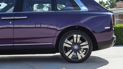 It has 22-inch twin-spoke wheels. Khushnum Bhandari for The National