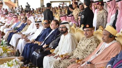 “One victory is not enough to defeat and root out terrorism because it would be temporary, whereas superiority lasts forever and that is what we plan to do as leaders in the UAE, to achieve superiority on many levels and in all fields of military, developmental, humanitarian, political and economic," said Sheikh Mohammed.Photo by WAM