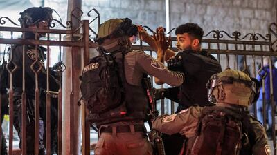 Israeli police said they arrested 10 people. AFP