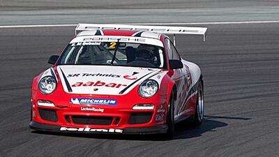 Khaled al Qubaisi, who will race in the Porsche GT3 series this weekend, got much-needed sponsorship support from Abu Dhabi Tourism Authority.