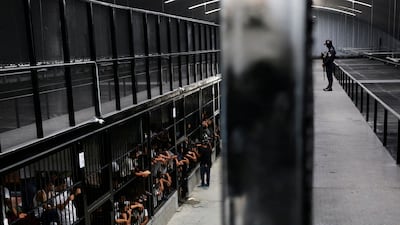 Inmates are held in crowded cells at Tamara prison, in Honduras. Reuters