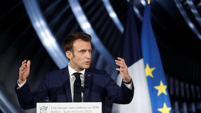 French President Emmanuel Macron has unveiled plans to build new nuclear reactors in the country as part of its strategy to reduce planet-warming emissions. AP