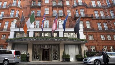 Claridge’s, one of London’s highest-profile hotels, was bought in April last year by part of Qatar’s sovereign wealth fund. Simon Dawson / Bloomberg