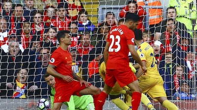 Liverpool's soft underbelly was again exposed by Crystal Palace on Sunday. Geoff Caddick / AFP