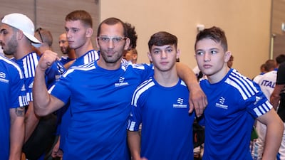 Team Israel athletes in Abu Dhabi.