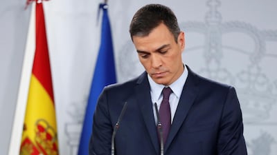 Spanish Prime Minister Pedro Sanchez has announced early elections to be held on 28 April. EPA