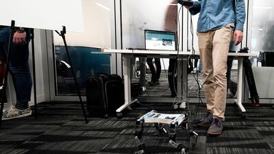 Women in the GCC indicated far greater worry than men that technology will upend the job market. EPA