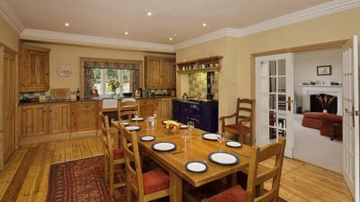 The dining room, open-plan living room and a large kitchen with separate laundry and breakfast nooks are also all to be found on the ground floor. Courtesy Cheffins