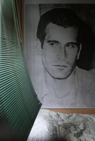 Banu Cennetoglu’s image, ‘Deniz’, of the executed pro-democracy leader Deniz Gezmis is on show at the MMAG Foundation in Amman. MMAG Foundation