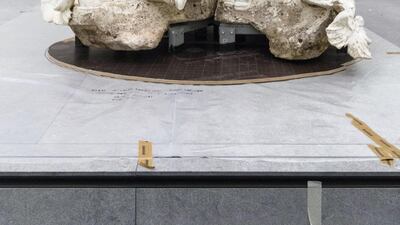 The completed installation. Horses and riders feature throughout the Louvre Abu Dhabi’s displays. Christopher Pike / The National
