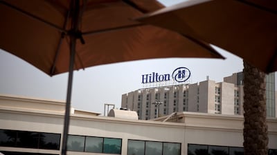 View of the hotel from the Hiltonia Beach Club. Silvia Razgova / The National