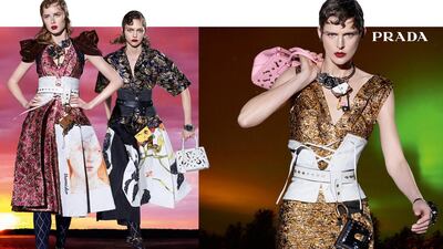 Prada autumn/winter 2016/17 advertising campaign was shot by Steven Meisel. Courtesy of Prada.