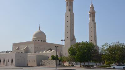 Mazoon Mosque in Mawaleh, Muscat, will, like all Oman's mosques, reopen for Friday prayers under a set of Covid-19 conditions. Saleh Al Shaibany for The National