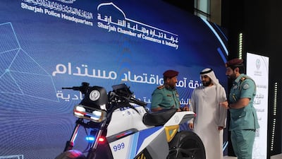 The e-bike, manufactured by UAE company Sulmi, was developed by Emirati founder Rashid Al Salmi. Photo: Salam Al Amir