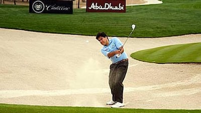 The English-born Emirati Yousuf prepares ahead of the Abu Dhabi Championship at the National Course.