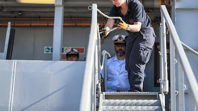 European Multi-Mission Frigate (FREMM), Carlo Margottini has docked at the Abu Dhabi Port with Commander Marco Guerriero.