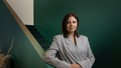 Kate Pribytkova, operations director at self.space, an AI photo studio in Al Quoz, Dubai. Antonie Robertson / The National