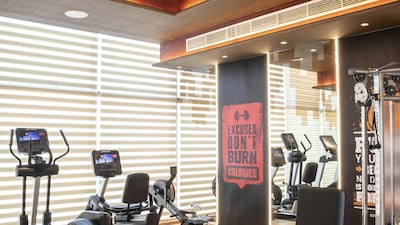 The home gym. Antonie Robertson / The National