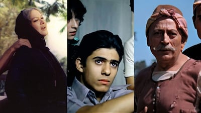 The 1970s featured a diverse range of films attempting to make sense of a new Arab identity. From left: Awdat al ibn al dal (Return of the Prodigal Son), Iskanderija... lih? (Alexandria... Why?) and Al Ard (The Land). Photo: ONCIC / MISR International Films /Egyptian General Foundation for Cinema and Television
