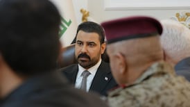 Ali Al Zaidi, Iraq’s Prime Minister, visits the headquarters of the PMF authorities to discuss the latest security situation. Photo: @IraqiPMO / X