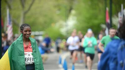 Participants of the 2019 UAE Healthy Kidney 10K Run are seen at Central Park.