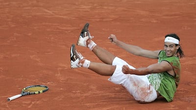 RAFAEL NADAL'S 21 GRAND SLAM TITLES: 1) Rafael Nadal wins his first Grand Slam at the 2005 French Open. Getty Images
