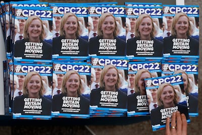 Liz Truss was prime minister during the 2022 conference but would soon be out. Getty