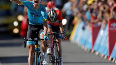 Astana Pro Team rider Magnus Cort Nielsen of Denmark wins the stage. Stephane Mahe / Reuters