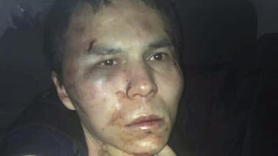 Abdulkadir Masharipov, who confessed to carrying out the Reina nightclub shooting in Istanbul on New Year’s Day, seen after he was arrested by police on early on January 17, 2017. Depo Photos / The Associated Press