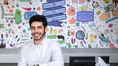 Tala Bayaa , the chief executive and founder of Bayzat, at the firm's office in Control Tower, Motor City, Dubai.