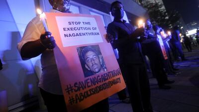 His brother Navin Kumar said the execution had been carried out in Singapore. He said the body would be sent back to Malaysia for a funeral in Ipoh. Reuters